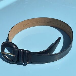 Liz Claiborne Navy Blue Leather Belt